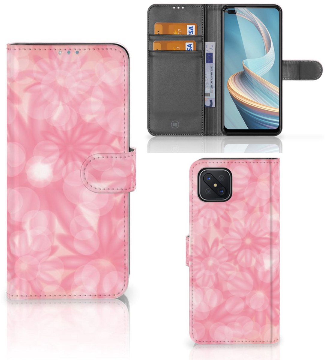OPPO Reno4 Z Hoesje Spring Flowers