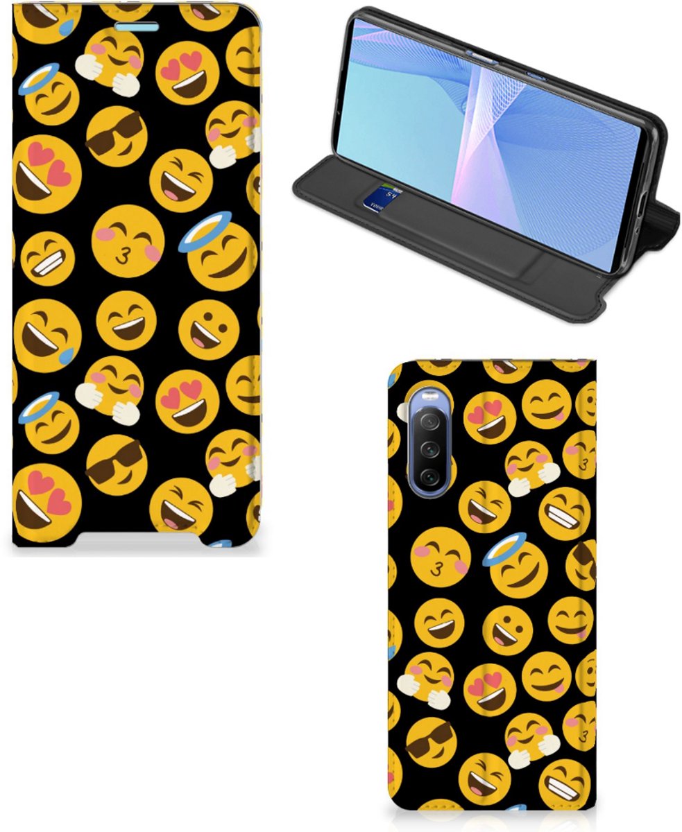 Sony Xperia 10 III Hoesje met Magneet Emoji