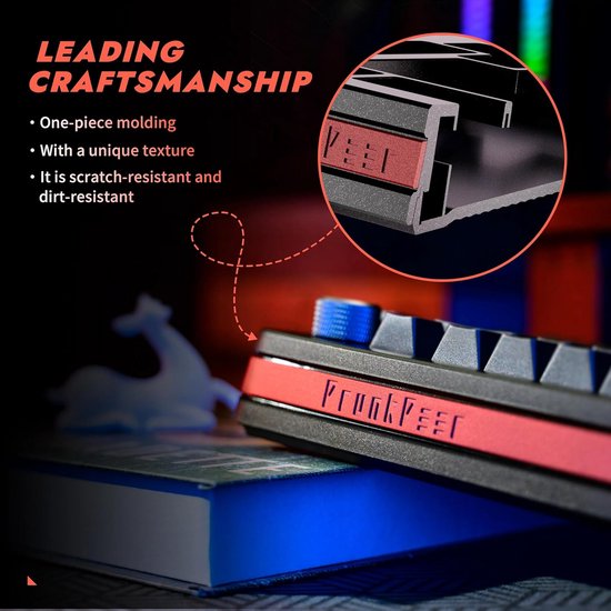 Gaming Toetsenbord met Magnetische Schakelaar en Verstelbare Bediening - Rapid Trigger, 75% Ontwerp, Wit — afbeelding 2