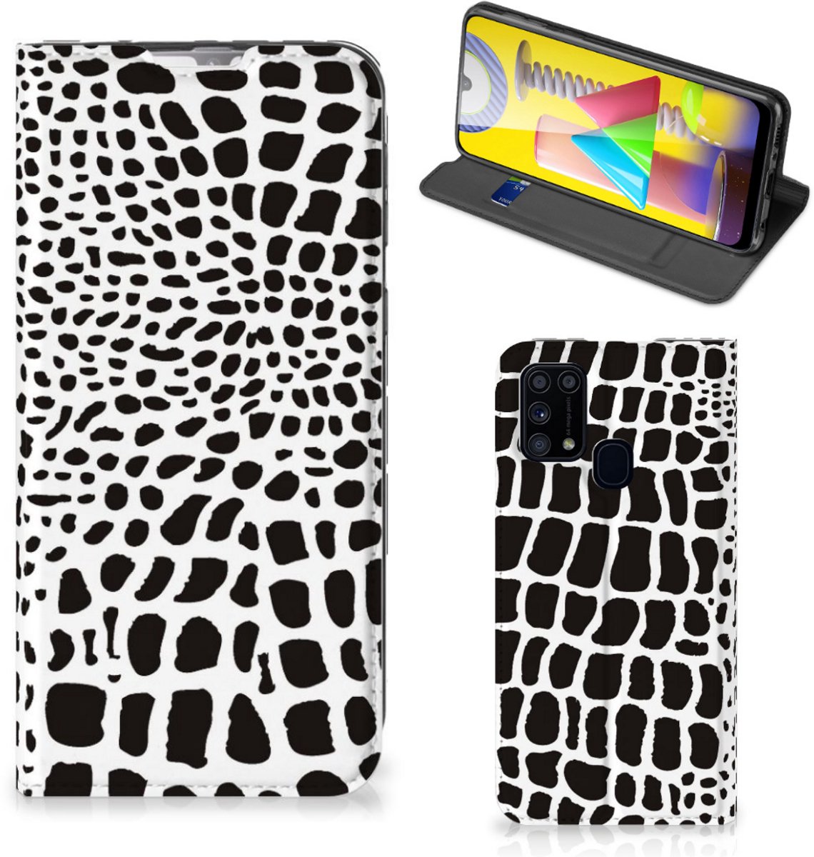 Samsung Galaxy M31 Hoesje maken Slangenprint