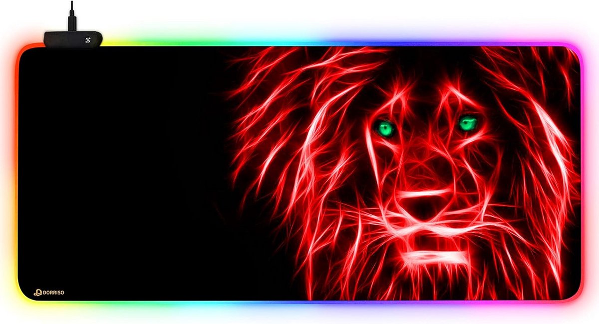 Grote RGB Gaming Muismat XXL 900x400x3mm - Waterdicht en Antislip