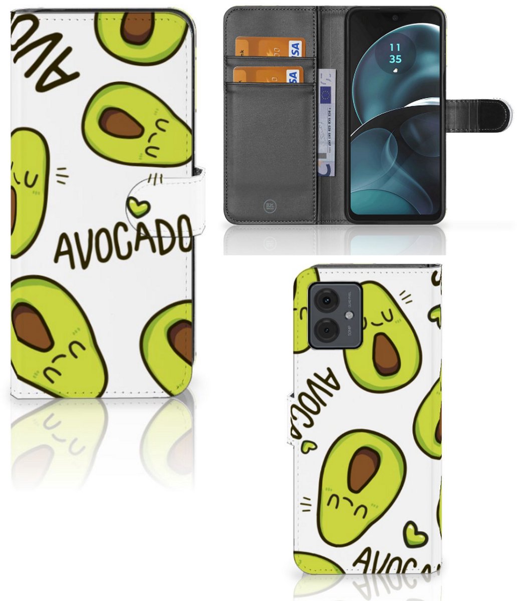 Motorola Moto G14 Leuk Hoesje Avocado Singing
