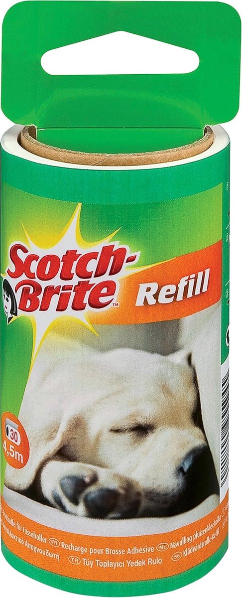 Reserverol voor pluisroller voor dierenharen - 30 vellen (set van 4)