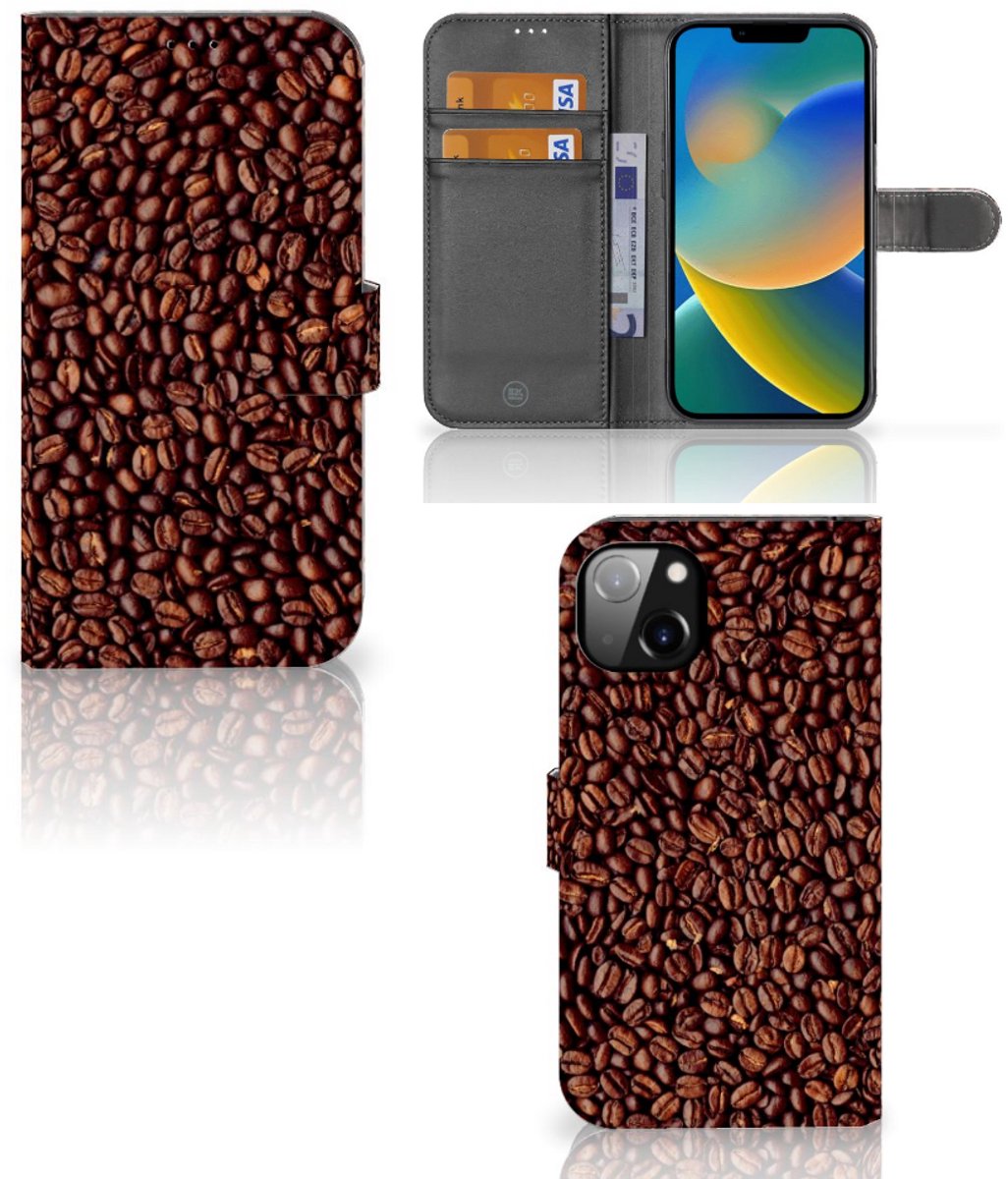 iPhone 14 Plus Book Cover Koffiebonen