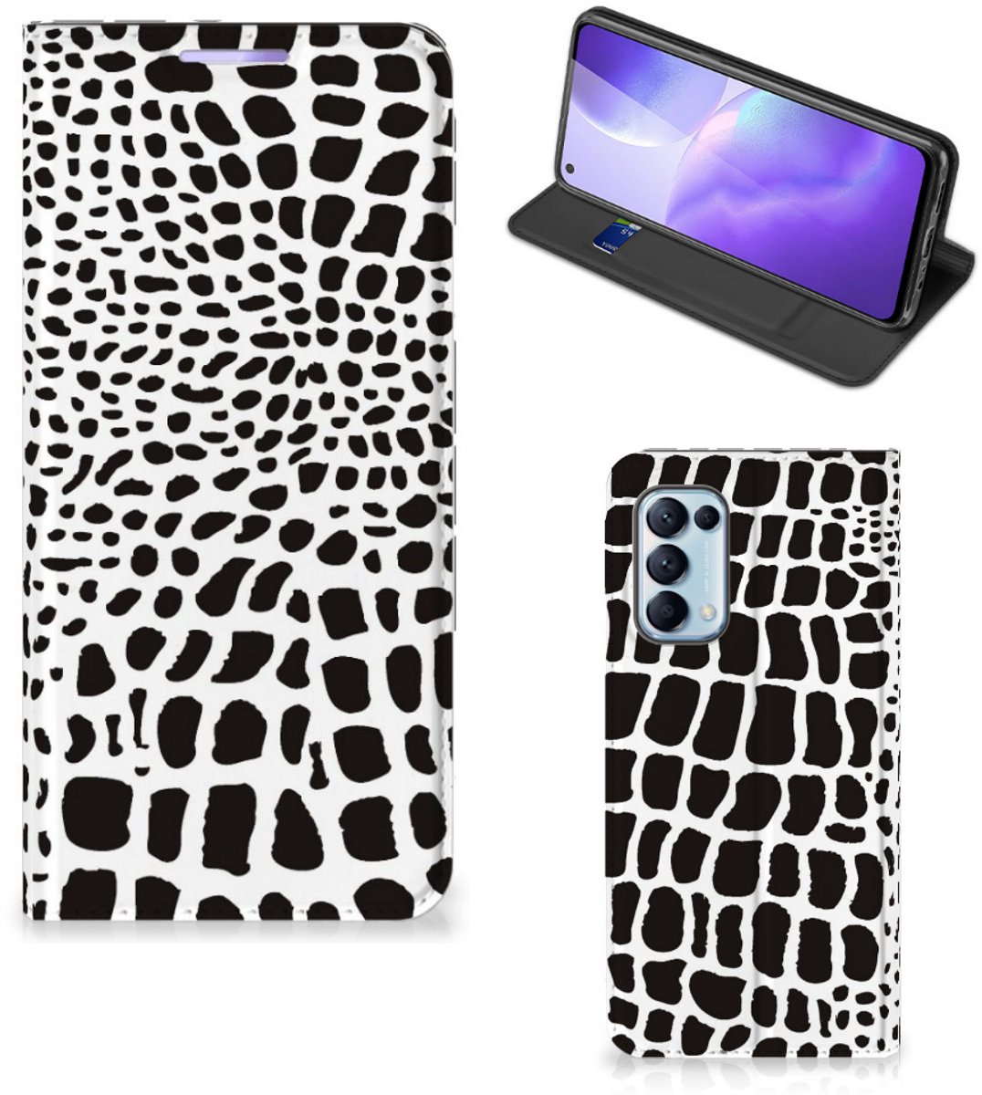 OPPO Find X3 Lite Hoesje maken Slangenprint
