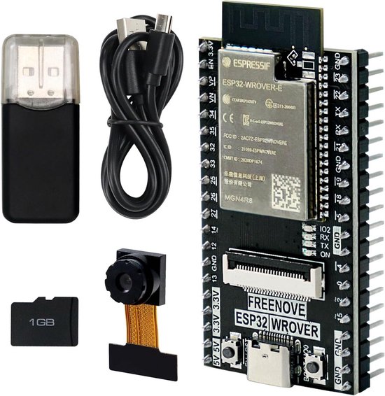 ESP32 CAM Board met Onboard Camera en Tutorials voor MicroPython en C | bol