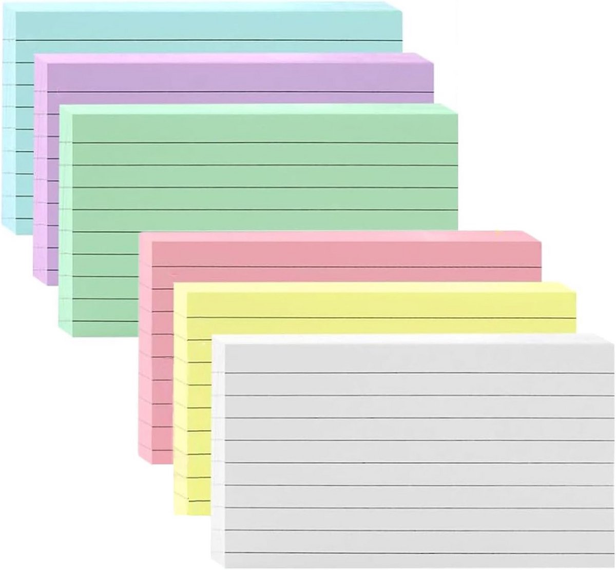 Revisiekaarten Set van 300 - Kleurrijke Flashkaarten voor Studie en Organisatie