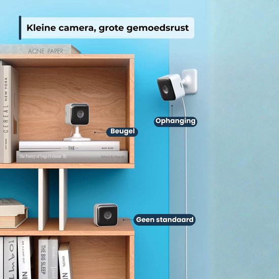 Beveiligingscamera Mini Binnen Met Bewegingsdetectie - Bewakingscamera Met Nachtzicht En 2-Weg Audio - Camera Beveiliging Voor Binnen Met App Bediening - Slimme WiFi Camera Met Meldingen En Cloudopslag van Merkloos — afbeelding 2