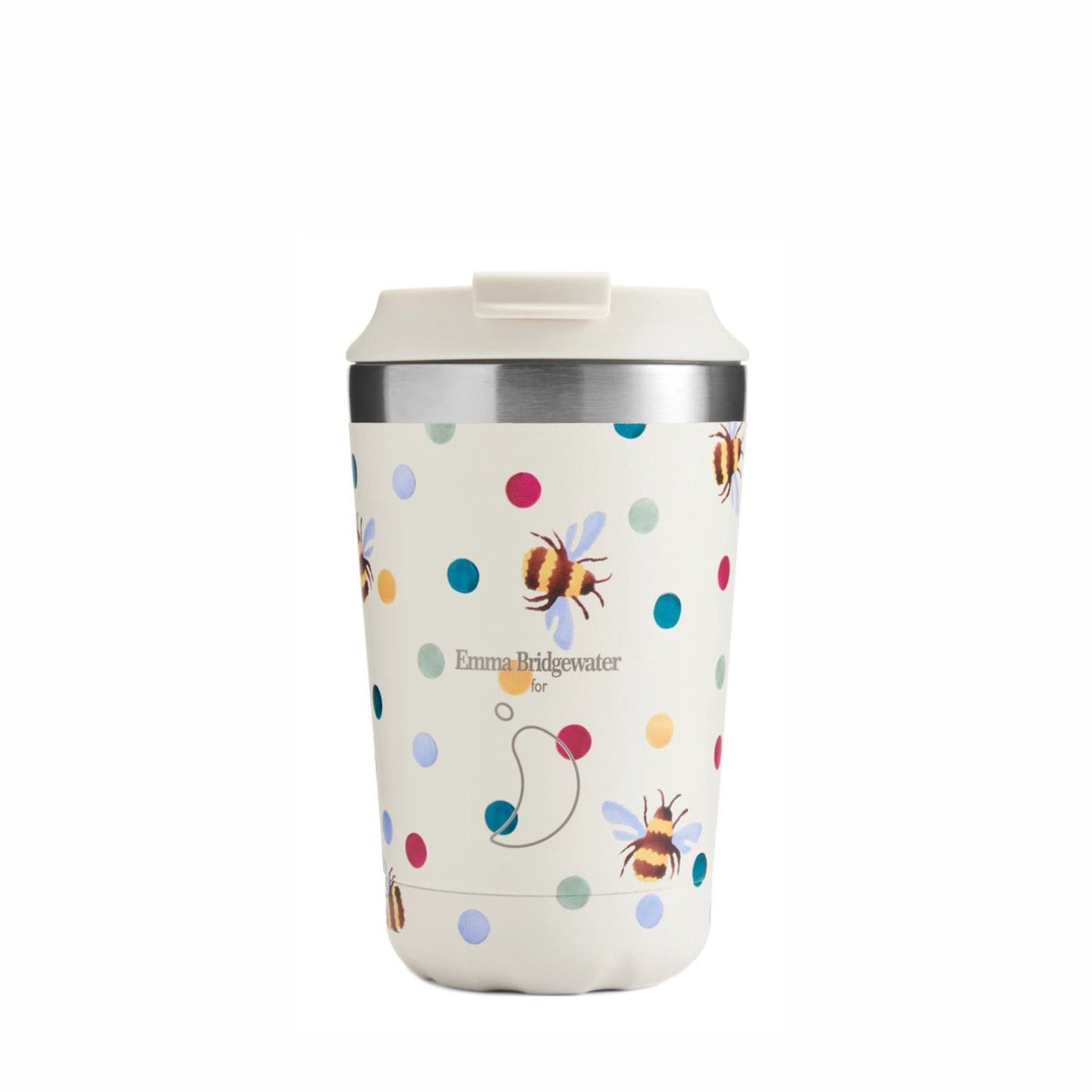 Chillys Original - Beker - Koffie-to-go - 340ml - Emma Bridgewater Polka Dots and Bees