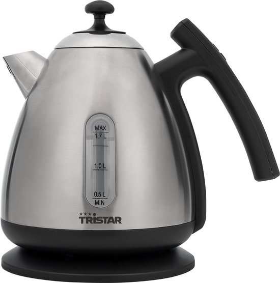 Waterkoker Tristar WK-3403 - Digitale Waterkoker met warmhoudfunctie - Instelbare temperatuur van 40⁰ tot 100⁰ - 1.7 Liter - 360⁰ draaibaar - RVS