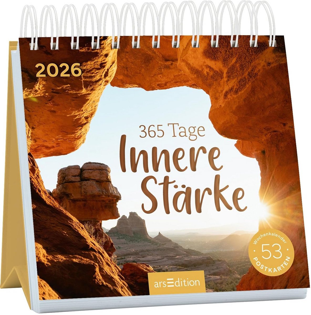 Postkarten Kalender 2026 met Dagelijkse Positieve Inzichten en Weerkaarten