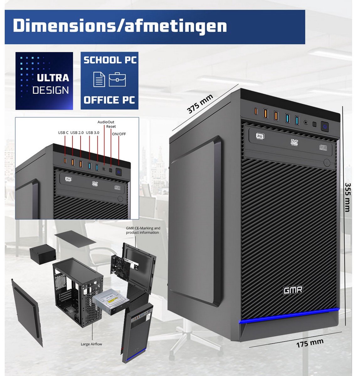 Intel Ultra Compleet Desktop PC | Intel Core i3 | 8 GB RAM | 256GB SSD | Windows 11 Pro | Business Office Multimedia Computer – foto 2