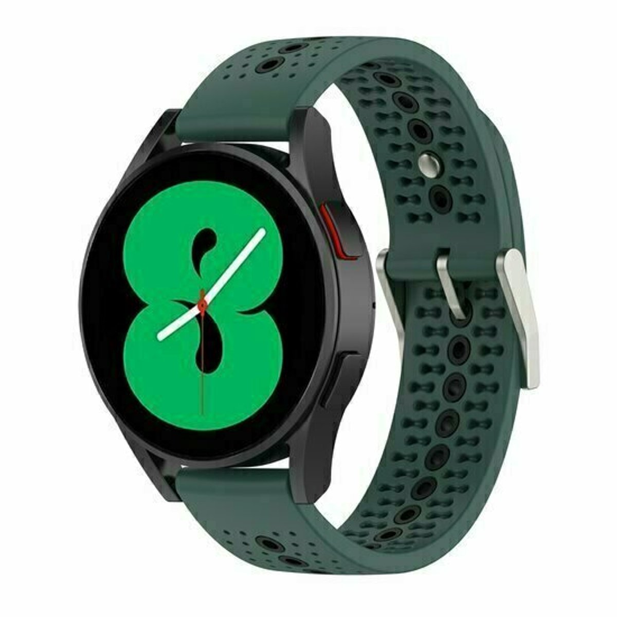 By Qubix - Dot Pattern siliconen bandje - Groen - geschikt voor Huawei Watch 5 - 46mm