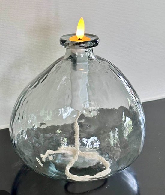 Countryfield/ LED /Olielamp /Glas/Vaas — afbeelding 2