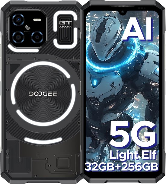 Étui support pour Doogee Note 56 / Note 56 Pro, étui en cuir magnétique à rabat vertical avec porte-cartes
