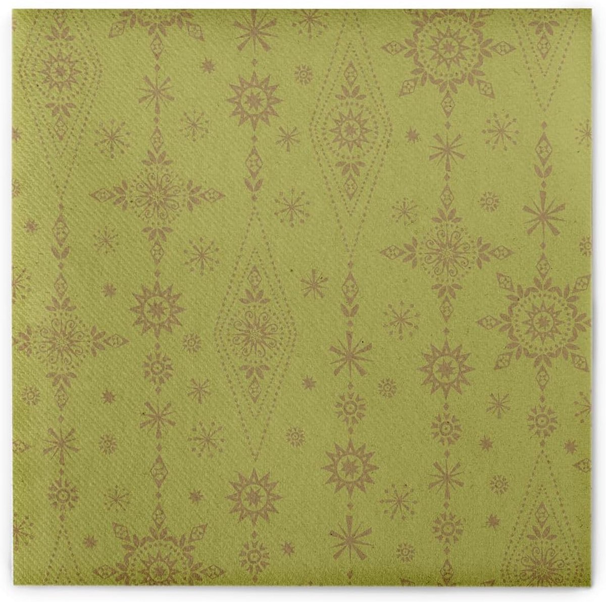 Feestelijke Airlaid Servetten Olijfgoud 40x40 cm - 50 Stuks voor Kerst & Diner