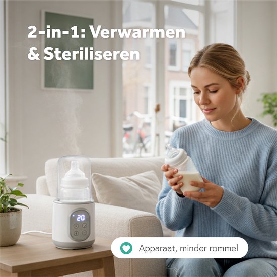 Qwali Flessenwarmer - Safe - Warmhouden - Ontdooien - Steriliseren - Draagbare - Baby Flessen - Warmers - Fles - Verwarmer - Onderweg - Voeding van Qwali — afbeelding 5