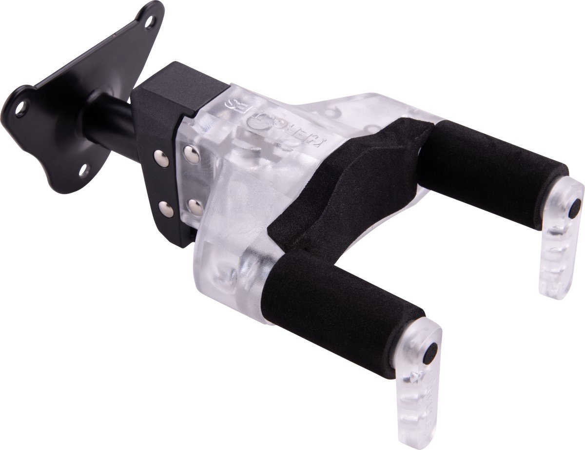 HERCULES Stands HCGSP-39WBLT gitaarwandhouder, PLEXI AGS Plus, kort, metalen voet, 20Y Edition