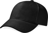 Beechfield Pro-Style Heavy Brushed Cotton Cap Zwart