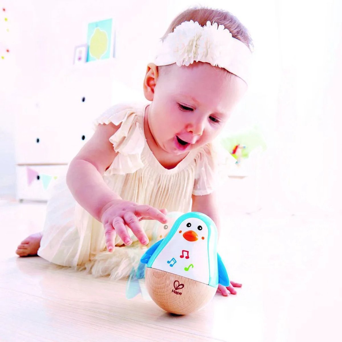 Hape Pinguin Muzikale Wiebelaar - Sensorisch Babyspeelgoed vanaf 6 Maanden — afbeelding 20