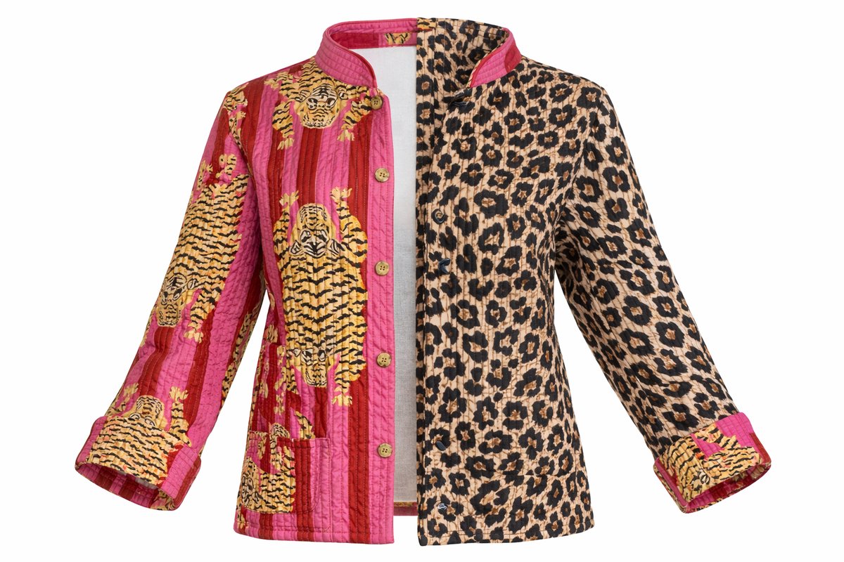 HS Reversible Jas Dames - Donkerroze - Maat S/M