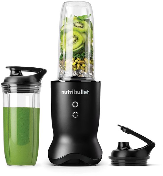 Nutribullet Ultra - Krachtige Blender - Incl. 2 To Go Bekers - 1200 Watt - Verlichte Touch Knoppen - Pulse Functie - Satin Black