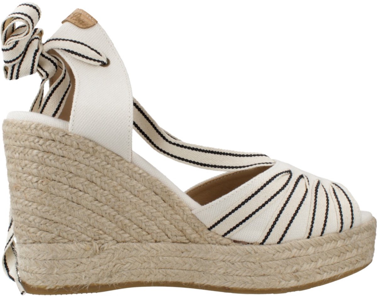 Espadrille voor dames met hoge sleehak en linten | PALS-CC