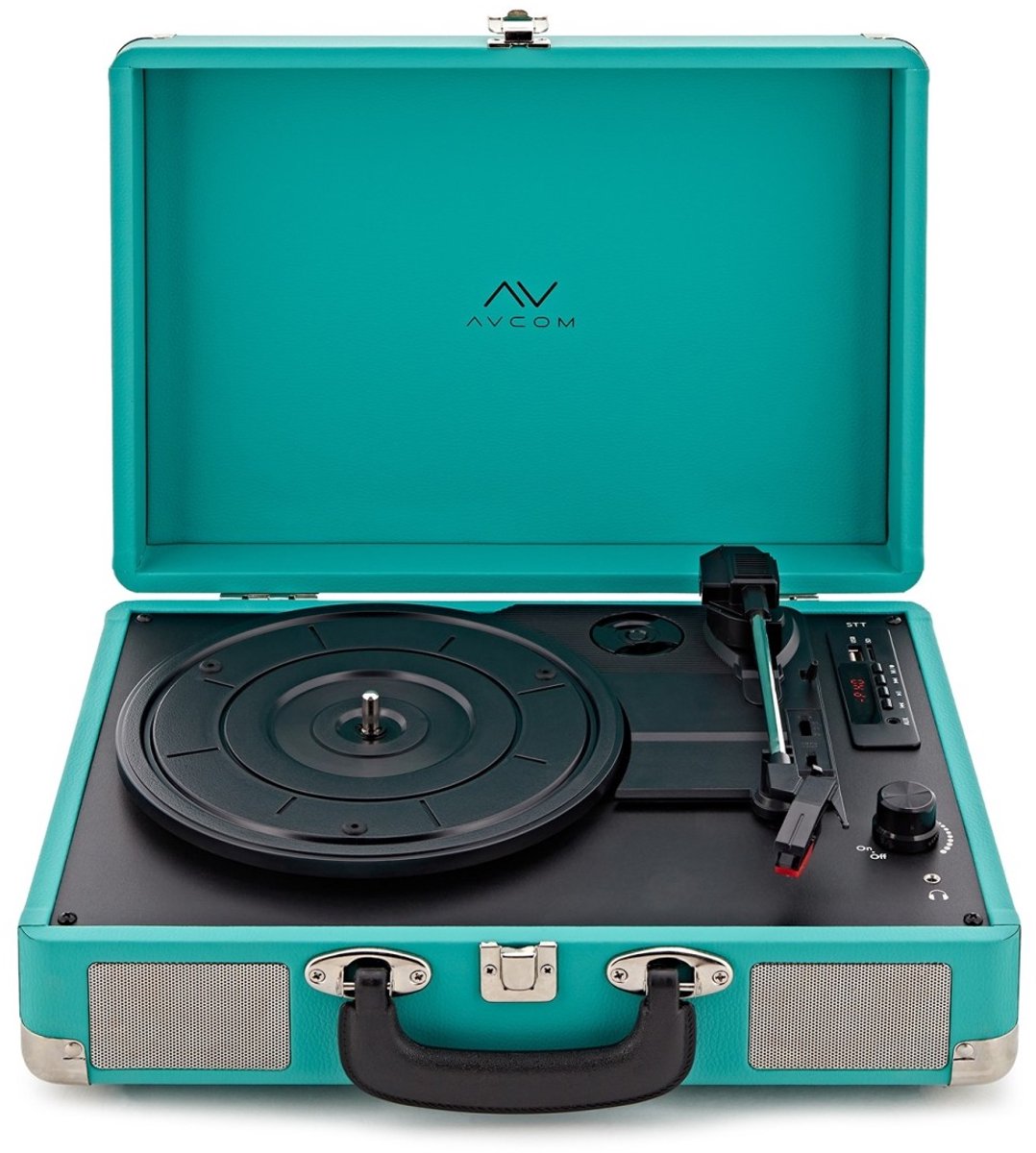 AVCOM Koffer Draaitafel met Bluetooth, Groen