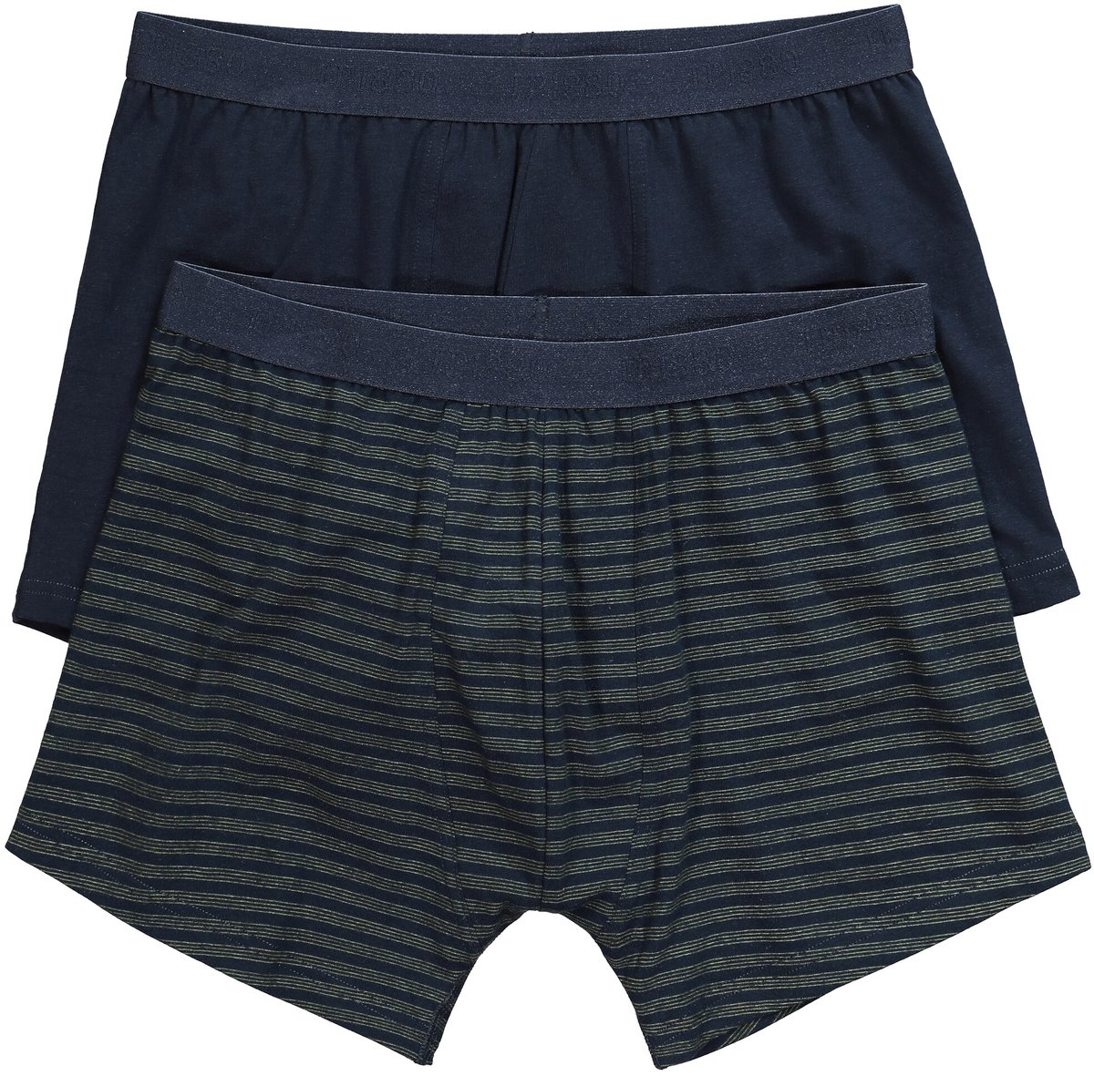 JP 1880 - Heren - Midpants FLEXNAMIC® loungewear OEKO-TEX set van 2 onderbroek - Donkerkaki - Maat 7XL