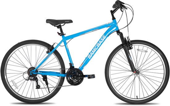 BAMCBASE Mountainbike - 27.5 Inch - 21 Versnellingen - Hardtail MTB voor Heren & Dames - V-Brakes - Blauw - Geschikt voor buitenactiviteiten in de lente van Bamcbase — afbeelding 5