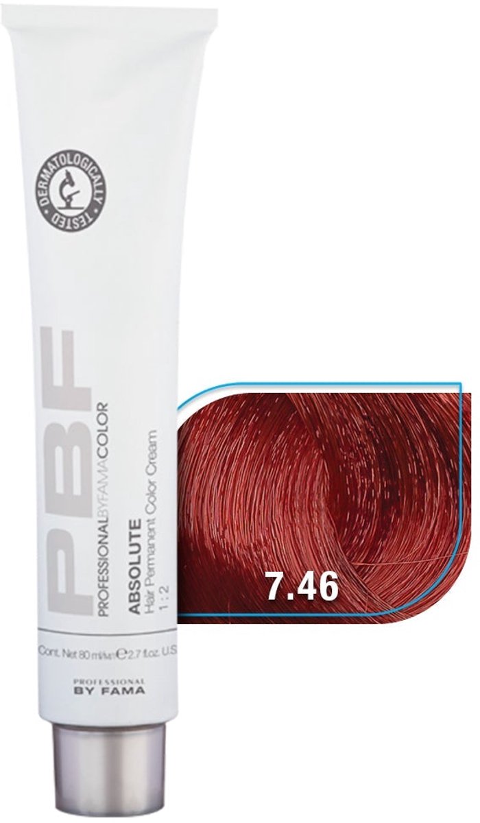 BY FAMA TINTE COLOR ABSOLUTE RED PBC TINTE 7.46, 80 ML