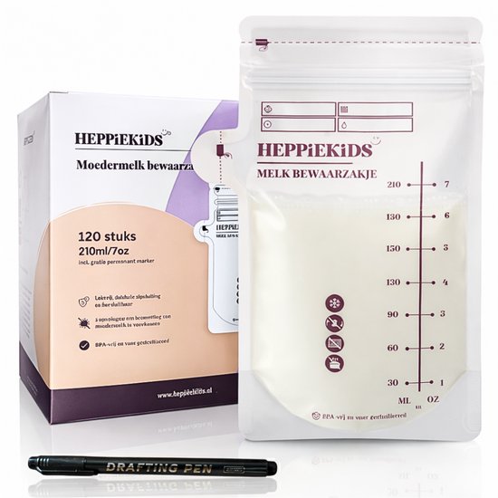Heppiekids® Moedermelk Bewaarzakjes