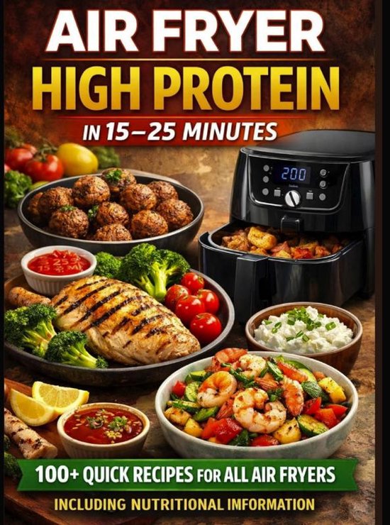 Air Fryer High Protein – In 15–25 Minutes: 100+ Quick Recipes For All ...