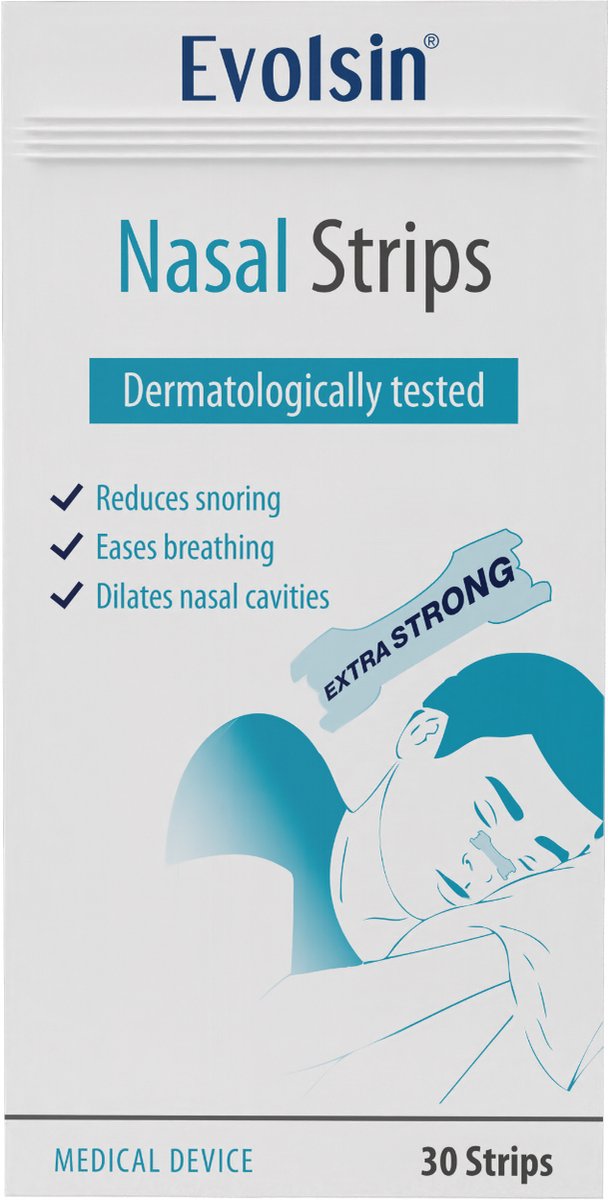 Evolsin® Neusstrips tegen snurken - Anti Snurk Neuspleisters - Transparant - 10 stuks