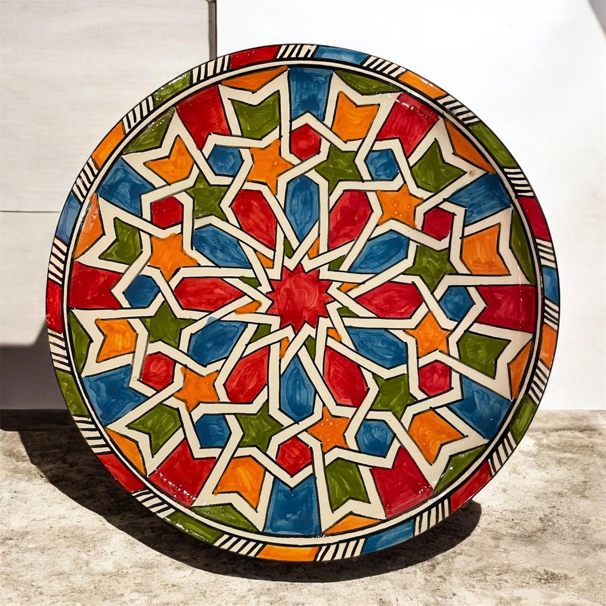 Exclusief Marokkaans Artisanaal Bord uit Fez – Handgemaakt Keramiek & Luxe Decoratie - 1st