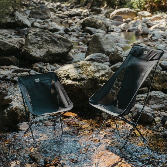 Naturehike Stellaluna L04 Campingstoel - Maat L - 7075 Aluminium Frame - Maximale belasting 150 kg - Zwart — afbeelding 4