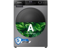 Heinner HWM-HMK9014IVTA+++ Wasmachine 9 kg – 1400 tpm – Inverter – Touchbediening – Allergievriendelijk – Energieklasse A – Titaniumgrijs– 5 jaar garantie