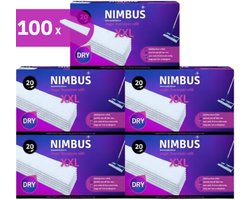 NIMBUS Magic Floorwipes XXL (100) – Droge Vloerdoekjes Navulling – 46×27 cm – Geschikt voor Swiffer – Vangt Stof & Haren – XXL Voordeelverpakking