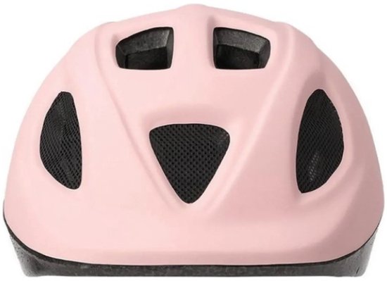 Roze Bobike kinderhelm met ventilatieopeningen.