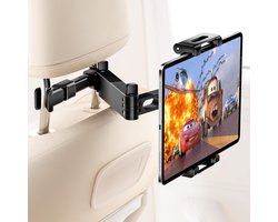 Sounix Tablet Houder Auto Hoofdsteun - Tablethouder - 360° Draaibaar - Auto hoofdsteun- Universeel - Zwart
