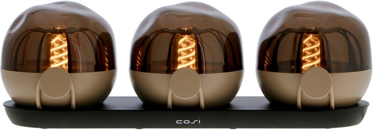 Cosi Cosisfera Sandy Beige Set van 3 - Sfeerverlichting oor binnen én buiten - 8 uur brandtijd - Zowel op te hangen als neer te zetten