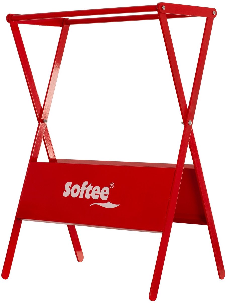 Softee Padel/tennis/badmintonrackethouder Rojo - 69.5x50x37 cm