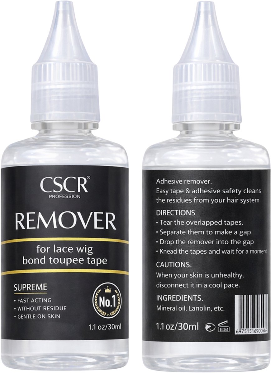 Lijm Remover - Pruik- For Lace Wig Bond and Toupee Tape - 30ml - CSCR - 2 stuks - Haarextensions -