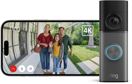 Ring Bedrade videodeurbel Pro (nieuwste generatie) - Plug-in - Zilver - Retinol 4K video