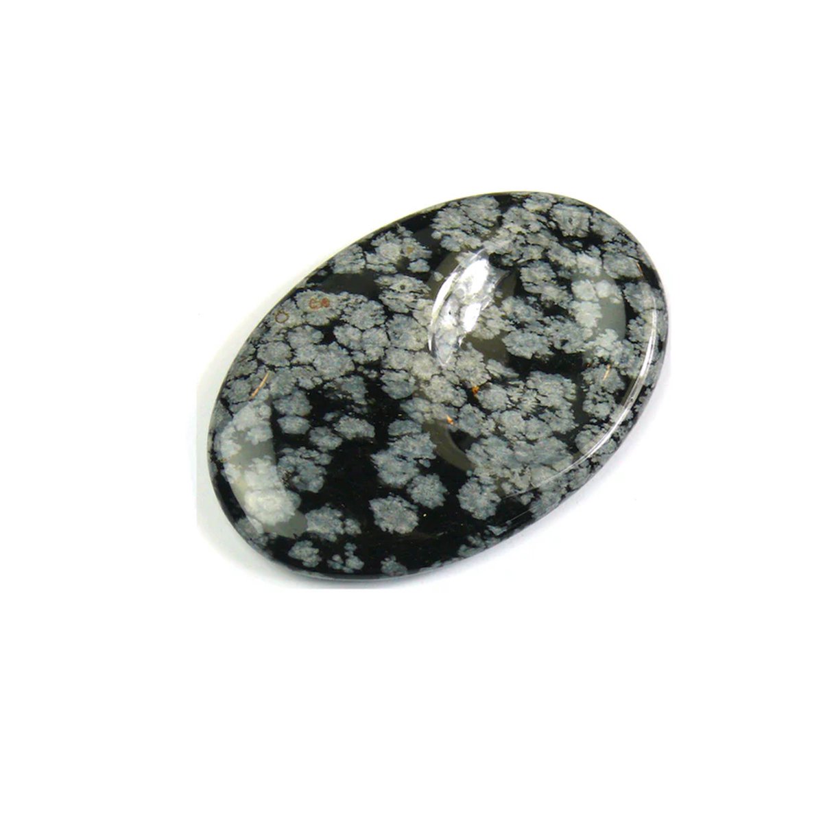 Duimsteen Sneeuwvlok Obsidiaan