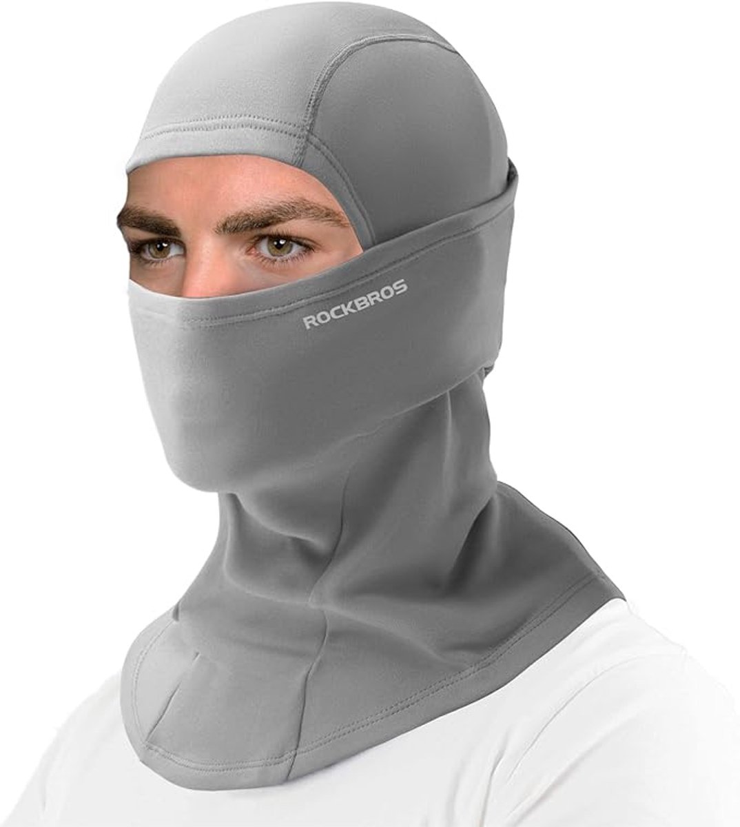 Bivakmuts Balaclava Herfst Winter Bivakmuts voor Buitensporten Fietsen Snowboarden Skiën Motorrijden Gezichtsmasker Nekwarmer Ski Masker Unisex Grijs