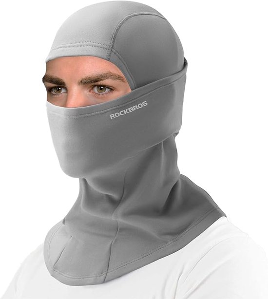 Bivakmuts Balaclava - Herfst Winter Bivakmuts voor Buitensporten Fietsen, Snowboarden, Skiën, Motorrijden - Gezichtsmasker - Nekwarmer - Ski Masker - Unisex - Grijs