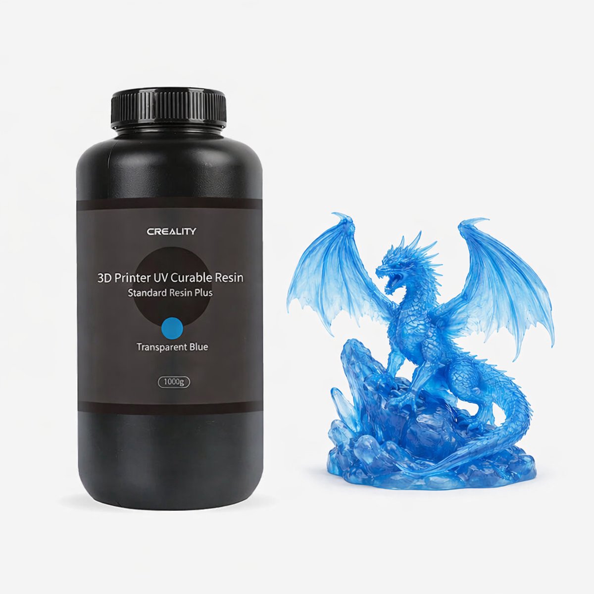 Resin Creality UV Resin Transparant Blauw 1kg – 3D Printer Hars voor LCD/DLP/SLA Printers