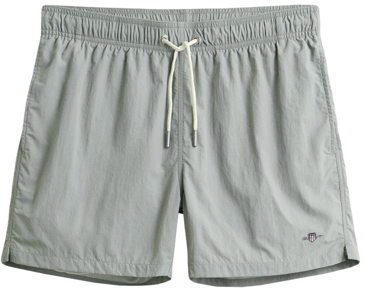 GANT heren zwemshort basic logo grijs