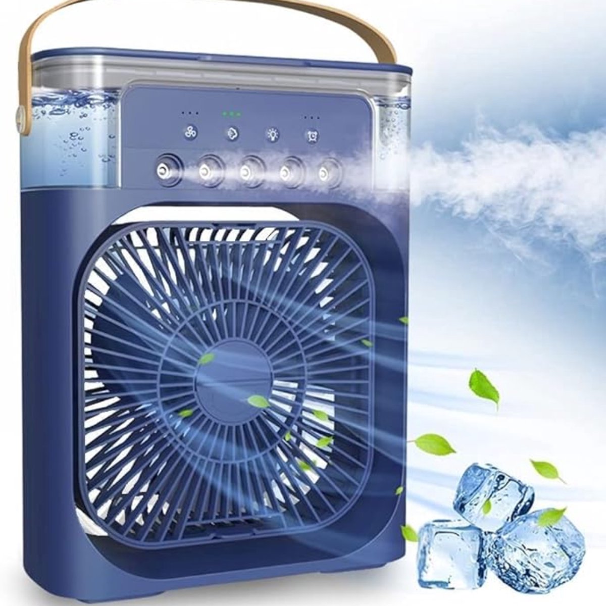 RWB® Airco Zonder Afvoerslang - Luchtkoeler - Aircooler - Blauw - 6x7x4cm